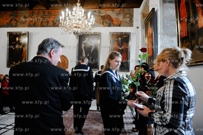 Gdansk. Ratusz Glownomiejski. Dzien Edukacji Narodowej....