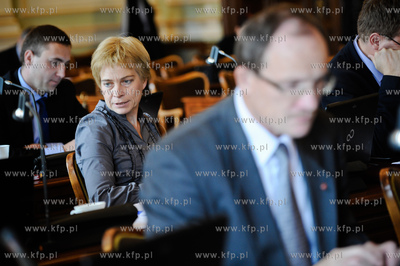 Gdansk. Nowy Ratusz. Sesja Rady Miasta Gdanska. 
Nz...