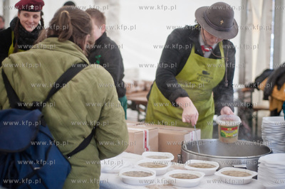 Gdansk. Targ Weglowy. Wielka Sobota. Sniadanie wielkanocne...