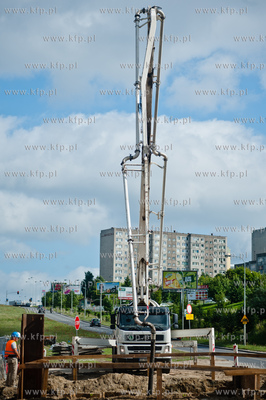 Gdansk. Ul. Franciszka Rakoczego. Budowa Pomorskiej...