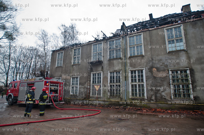 Gdansk. Oliwa. Dogaszanie i ogledziny dachu zabytkowego...