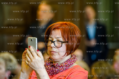 Gdansk. Nowy Ratusz. Uroczystosc wreczenia nagrod w...