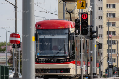 Gdansk. Morena. PIerwszy, probny przejazd nowo wybudowana...