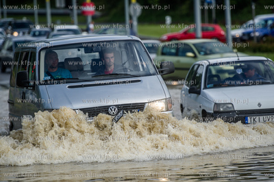 Gdańsk. Skutki silnych opadow, które przeszły nad...