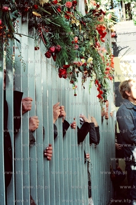 Strajk w Stoczni Gdanskiej im. Lenina Nz. mieszkancy...