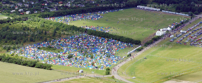 Gdynia z lotu ptaka. Nz. Babie Doly. Pole namiotowe...