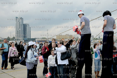 Gdynia. Molo Poludniowe. Dzien otwarty promu Stena...