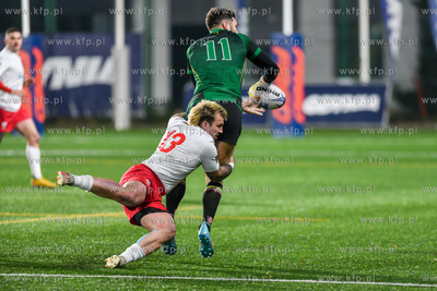 Mecz Polska - Litwa na Narodowym Stadionie Rugby n/z...