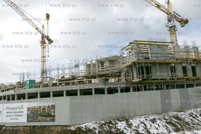 Budowa osiedla Pruszcz Park na rogu ulic Cichej i Raciborskiego...