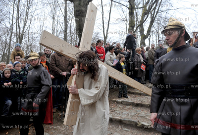Wejherowo. Droga Krzyzowa. Inscenizacja Meki Panskiej...