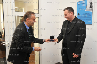 Gdynia. Urzad Maista. Wernisaz wystawy Ojciec Swiety...