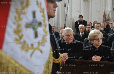 Bazylika Mariacka w Gdansku. Uroczystosci pogrzebowe...