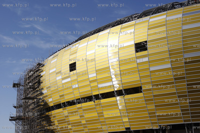 Gdansk. Budowa stadionu pilkarskiego PGE Arena.
16.03.2011
fot....