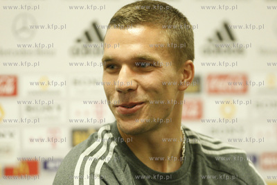 Gdansk. Stadion pilkarski PGE Arena. Konferencja prasowa...