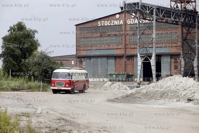 Subiektywna linia autobusowa w Stoczni Gdanskiej. 04.07.2013...
