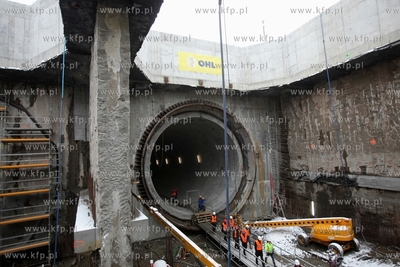 Tunel pod Martwa Wisla, wywiercony przez maszyne TBM.
17.01.2014
fot....