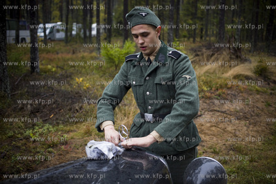 Lasy piaśnickie koło WejherowaPlan zdjęciowy filmu...