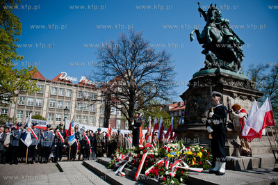Gdansk. Obchody Swieta Narodowego Trzeciego Maja pod...