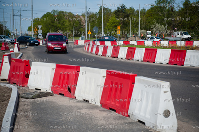 Gdansk. Budowa ulic i torowisk na ul Hallera i Uczniowskiej,...