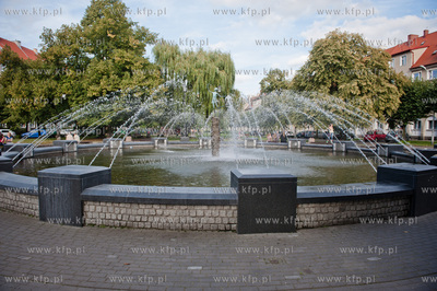 Gdansk. Wrzeszcz. Fontanna przy Placu Generala Jozefa...