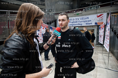 Gdansk. Ergo Arena. Trening reprezentacji Polski w...