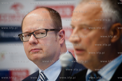 Gdansk. Hotel Mercure. Konferencja prasowa poprzedzajaca...