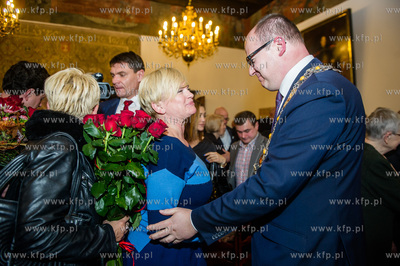 Gdansk. Ratusz Glownego Miasta. Uroczysta Sesja Rady...