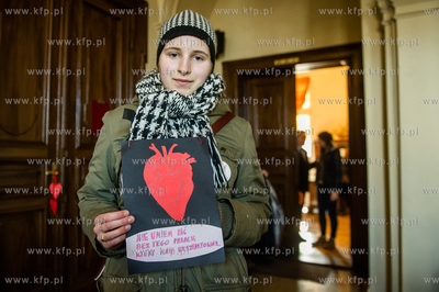 Gdansk. Podopieczni Palacu Mlodziezy wraz z rodzicami...