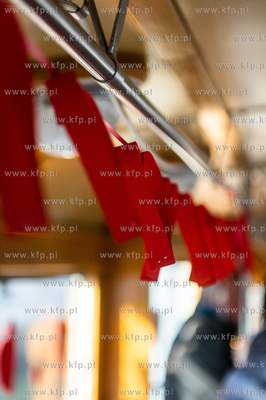 Gdansk. Walentynkowy tramwaj Konstal N z 1952 roku....