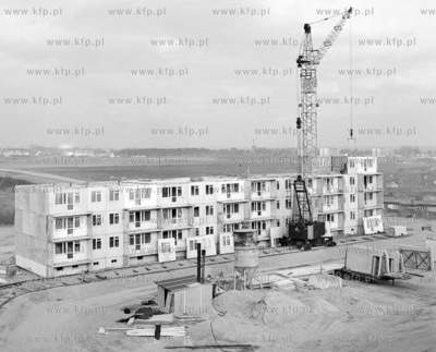 Budowa dzielnicy Gdansk Przymorze. 15.01.1973 styczen73_z.kosycarz_p30...