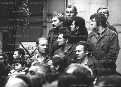 Strajk w Stoczni Gdanskiej im Lenina. sierpien 1980...