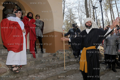 W scenerii Kaszubskiej Golgoty zostala odegrana Inscenizacja...