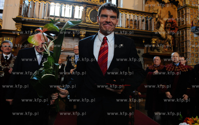 Gdansk. Dwor Artusa. Wreczenie Medali sw. Wojciecha...