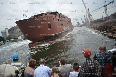 Wodowanie promu B 608/1 Finlaggan dla szkockiego armatora...