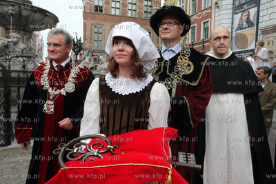 Uroczystosc otwarcia 751 Jarmarku sw. Dominika w Gdansku....