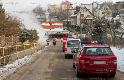 Pekniecie rury cieplowniczej w Gdansku na ul. Pana...