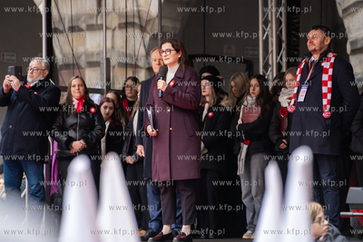 Parada Niepodległości w Gdańsku. Nz. Donald Tusk...