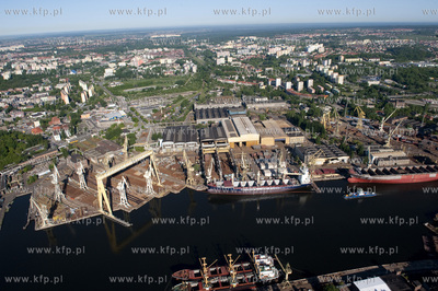Stocznia Szczecinska z lotu ptaka. 13.05.2009 fot....