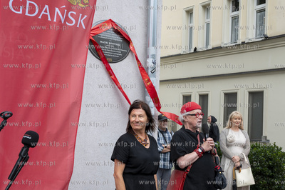Gdańsk, Podwale Staromiejskie 89. Odsłonięcie tablicy...