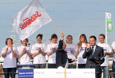 Zakonczenie kampanii wyborczej kandydata na urzad Prezydenta...