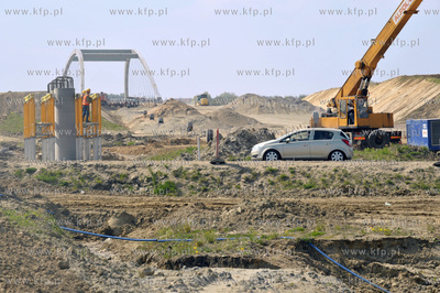 Budowa Obwodnicy Poludniowej Gdanska - wezel Straszyn.06.05.2011Fot....