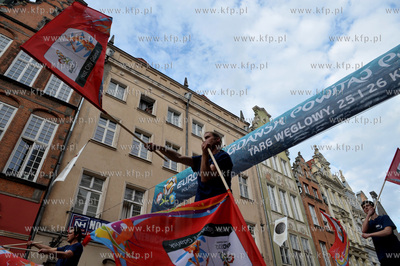 Oficjalne powitanie pucharu Henri Delaunaya w Gdansku....