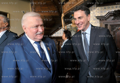 Dwor Artusa w Gdansku. Uroczystosc wreczenia Nagrody...