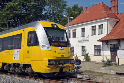 Zukowo na Kaszubach. Dworzec kolejowy Zukowo Wschodnie...