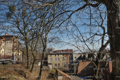 Gdańsk Siedlce. Podwórka domów na ul. Kartuskiej...