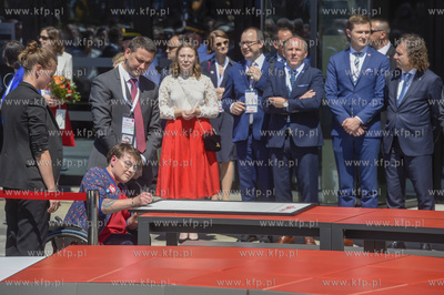 Gdańsk. Święto Wolności i Solidarności. Donald...