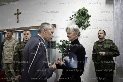 Wigilia w 49. Bazie Lotniczej w Pruszczu Gdanski. Nz....