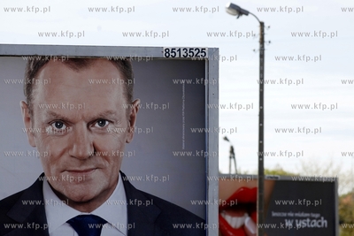 Billboard wyborczy Patformy Obywatelskiej przy ul....