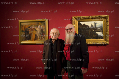 Wizyta Krystyny Zachwatowicz i Andrzeja Wajdy w Pałacu...