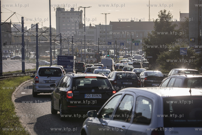 Korek na ulicy Armii Krajowej w Gdańsku.
03.10.2019
fot....